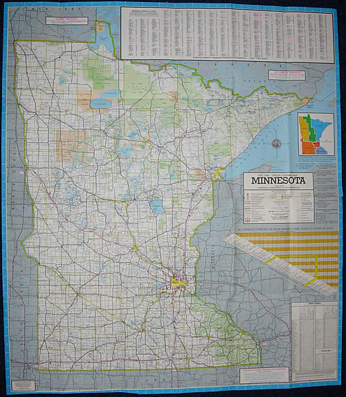 1983-84 Official Highway Map, Minnesota